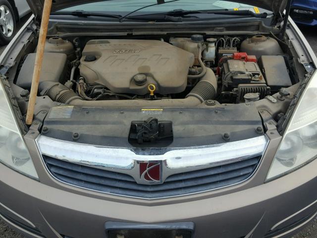 1G8ZS57N68F172679 - 2008 SATURN AURA XE BROWN photo 7