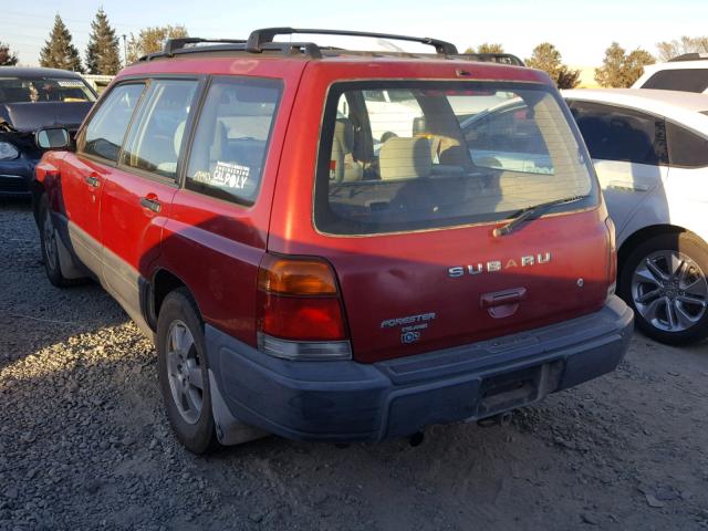 JF1SF6356YG701040 - 2000 SUBARU FORESTER L RED photo 3