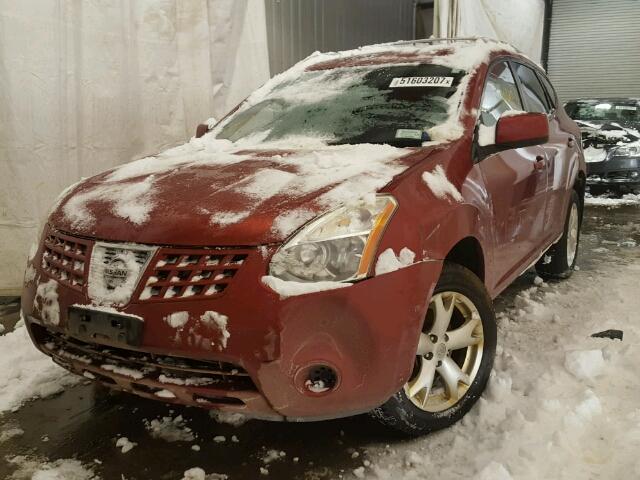 JN8AS58V98W129010 - 2008 NISSAN ROGUE S MAROON photo 2