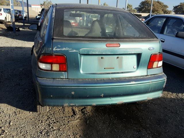 KNJLT05H7T6186430 - 1996 FORD ASPIRE GREEN photo 9