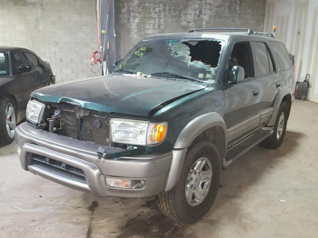 JT3HN87R5Y0282594 - 2000 TOYOTA 4RUNNER LI GREEN photo 2