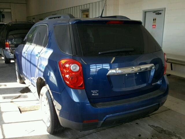 2CNFLEEW0A6325330 - 2010 CHEVROLET EQUINOX LT BLUE photo 3