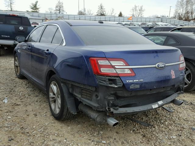 1FAHP2E86DG134006 - 2013 FORD TAURUS SEL BLUE photo 3