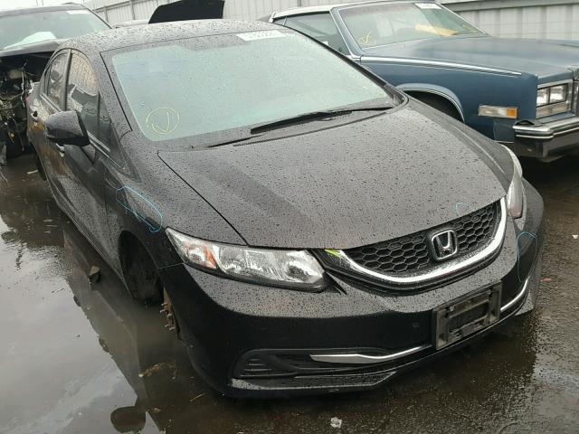 2HGFB2F55DH549716 - 2013 HONDA CIVIC LX BLACK photo 1