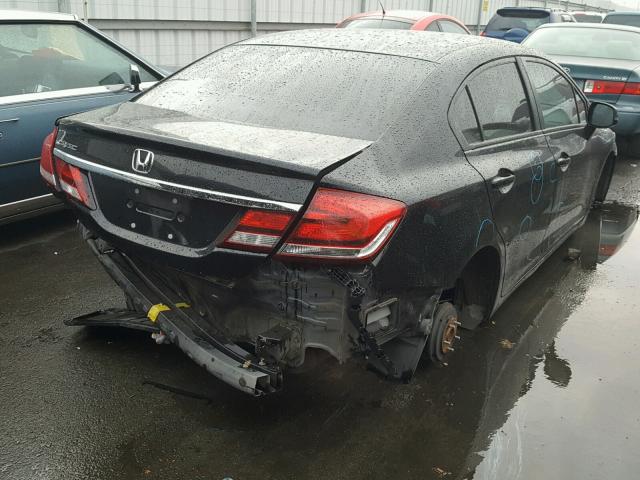 2HGFB2F55DH549716 - 2013 HONDA CIVIC LX BLACK photo 4