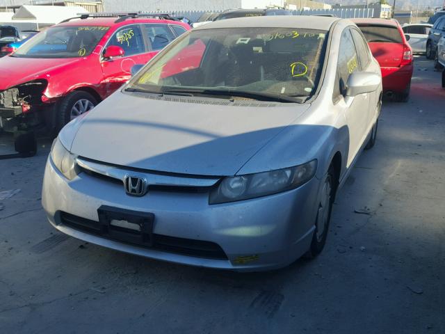 JHMFA36206S005518 - 2006 HONDA CIVIC HYBR GRAY photo 2