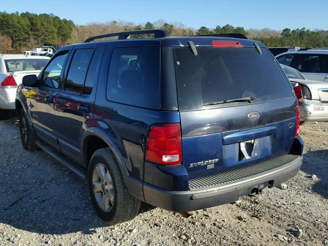 1FMZU63K54ZA29633 - 2004 FORD EXPLORER X BLUE photo 3