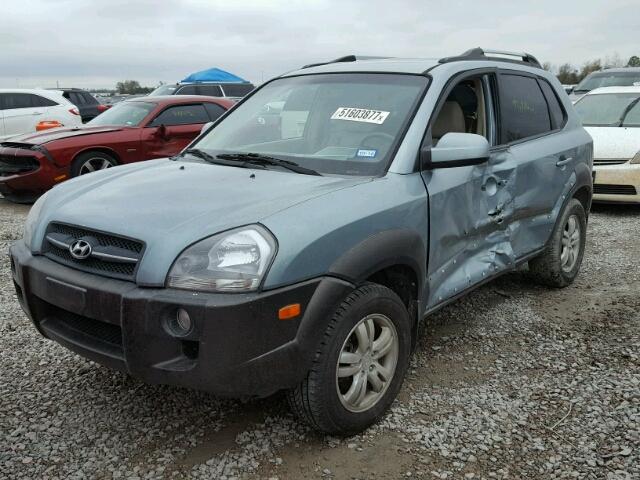 KM8JN12D97U637740 - 2007 HYUNDAI TUCSON SE TURQUOISE photo 2