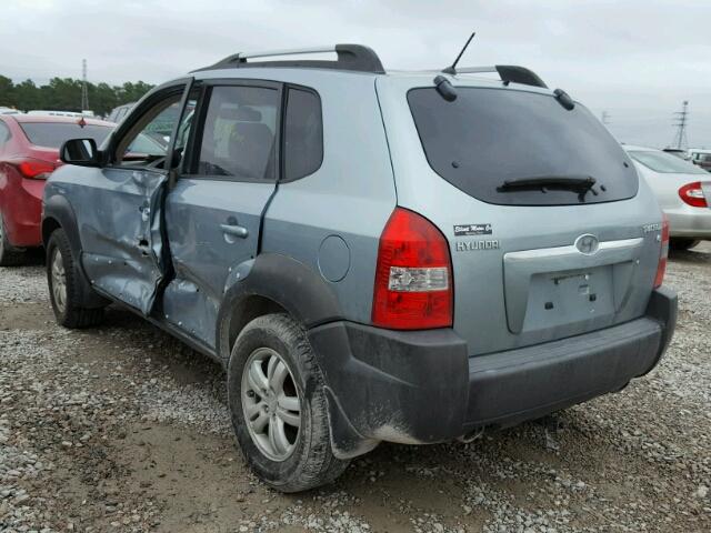 KM8JN12D97U637740 - 2007 HYUNDAI TUCSON SE TURQUOISE photo 3