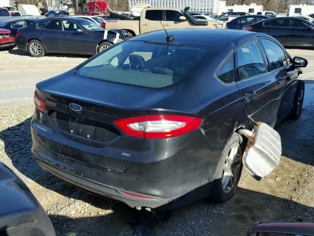 3FA6P0H78DR292810 - 2013 FORD FUSION SE BLACK photo 4