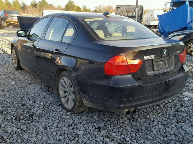 WBAPH7C52BE677268 - 2011 BMW 328 I BLACK photo 3