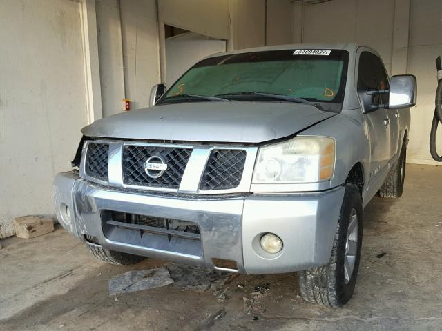 1N6BA07A95N546274 - 2005 NISSAN TITAN XE SILVER photo 2