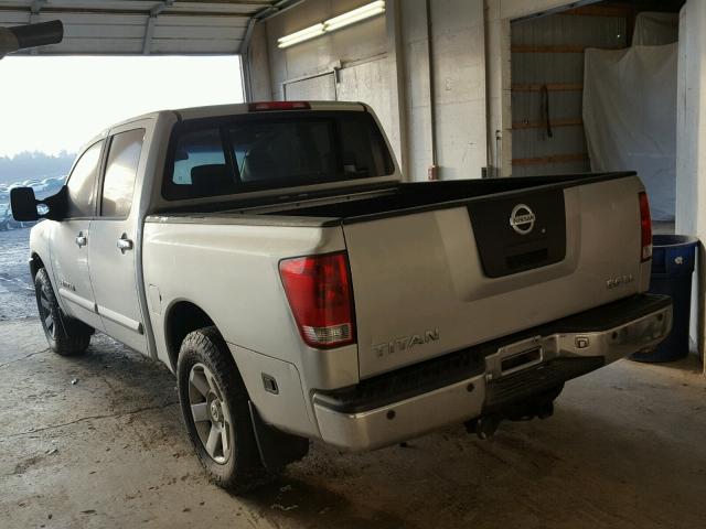 1N6BA07A95N546274 - 2005 NISSAN TITAN XE SILVER photo 3