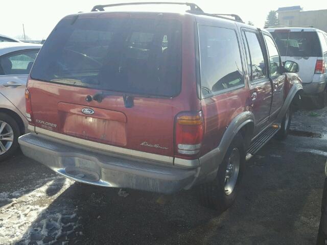 1FMDU34E3XZB23581 - 1999 FORD EXPLORER RED photo 4