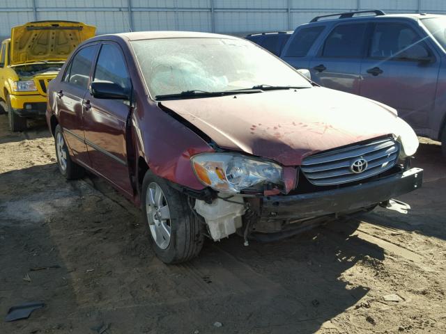 1NXBR32E23Z101851 - 2003 TOYOTA COROLLA CE RED photo 1