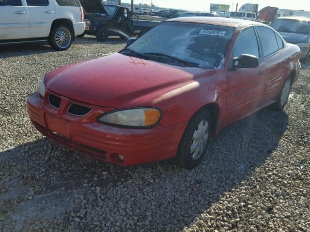 1G2NF52T5YM745148 - 2000 PONTIAC GRAND AM S RED photo 2