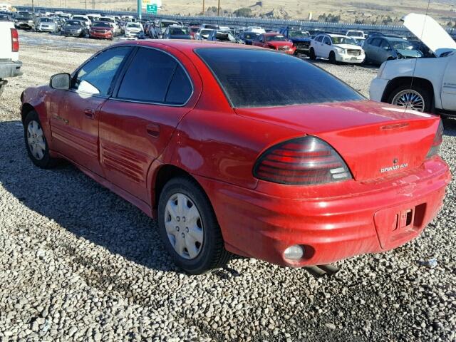 1G2NF52T5YM745148 - 2000 PONTIAC GRAND AM S RED photo 3