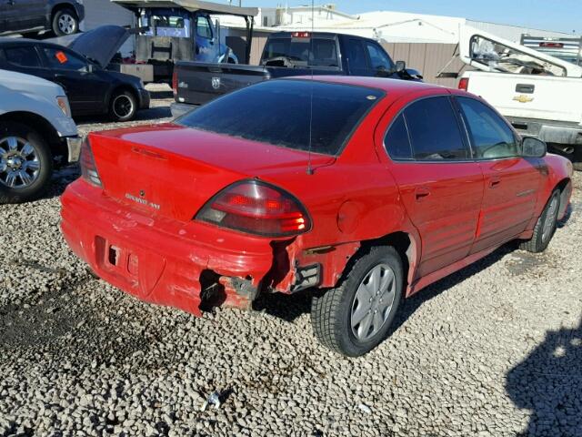 1G2NF52T5YM745148 - 2000 PONTIAC GRAND AM S RED photo 4