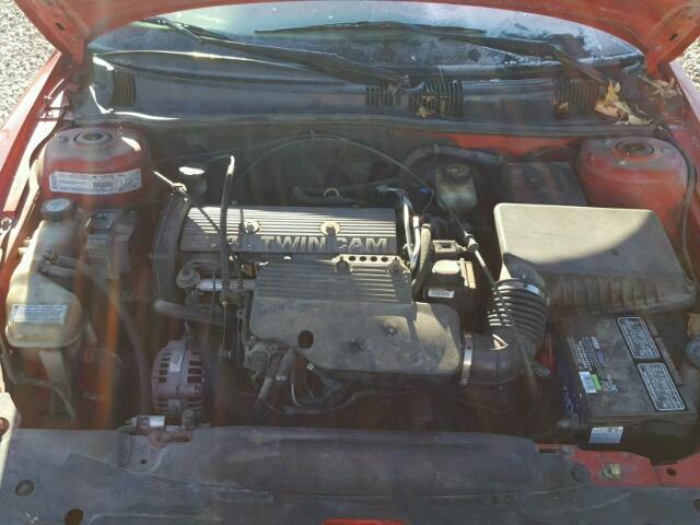 1G2NF52T5YM745148 - 2000 PONTIAC GRAND AM S RED photo 7