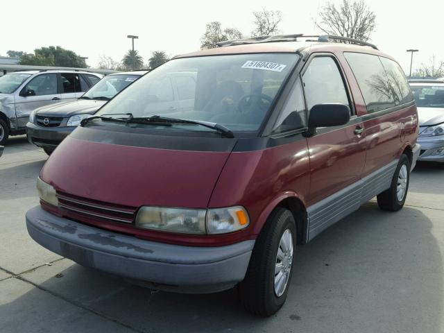 JT3AC12R4N1008623 - 1992 TOYOTA PREVIA LE RED photo 2