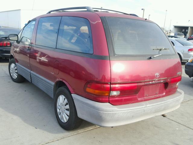 JT3AC12R4N1008623 - 1992 TOYOTA PREVIA LE RED photo 3