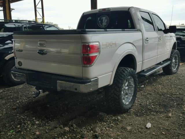 1FTFW1ET6CFA02399 - 2012 FORD F150 SUPER WHITE photo 4