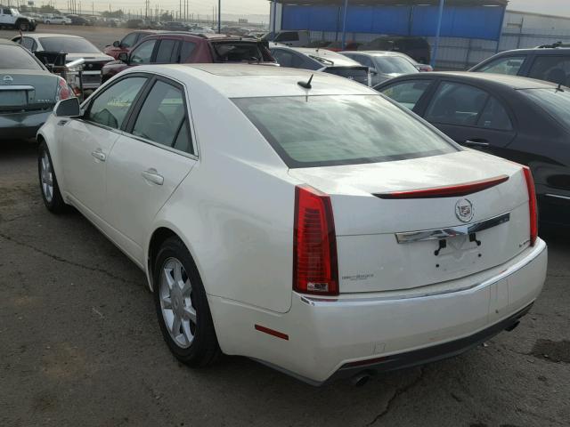 1G6DM577780118812 - 2008 CADILLAC CTS WHITE photo 3