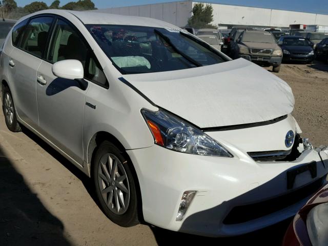 JTDZN3EU4C3028070 - 2012 TOYOTA PRIUS V WHITE photo 1