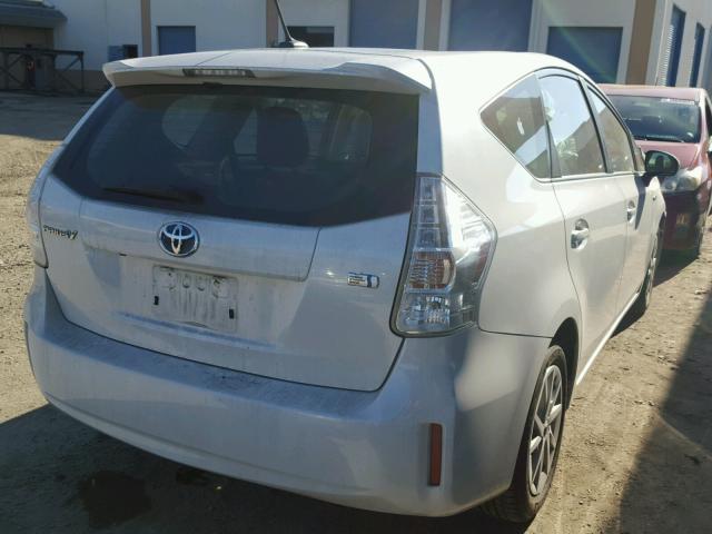 JTDZN3EU4C3028070 - 2012 TOYOTA PRIUS V WHITE photo 4