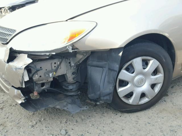 4T1BE32K83U690096 - 2003 TOYOTA CAMRY LE GOLD photo 9