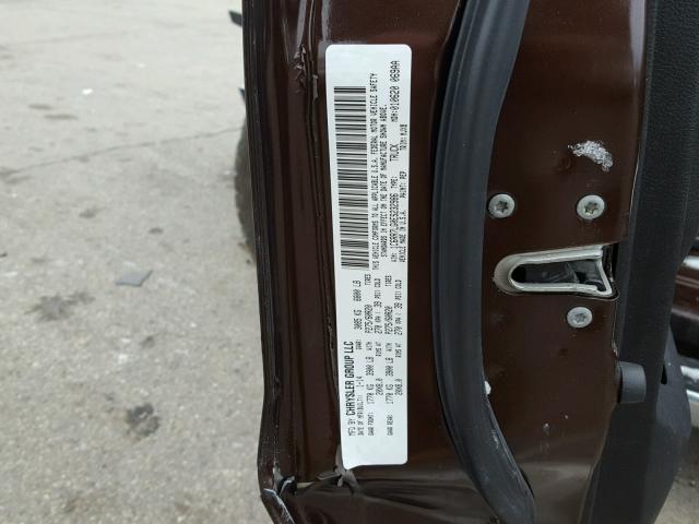 1C6RR7LG0ES232986 - 2014 RAM 1500 SLT BROWN photo 10