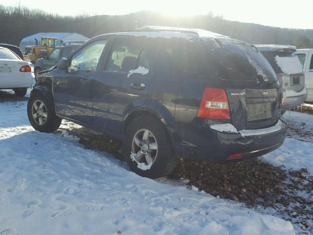 KNDJC735095874361 - 2009 KIA SORENTO LX BLACK photo 3