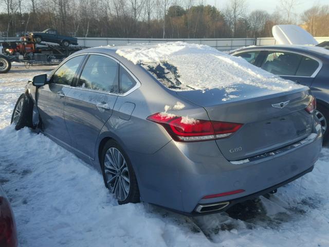 KMHGN4JE4HU191245 - 2017 GENESIS G80 BASE GRAY photo 3