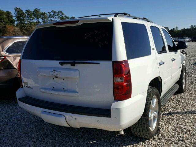 1GNFK13078J222537 - 2008 CHEVROLET TAHOE K150 WHITE photo 4