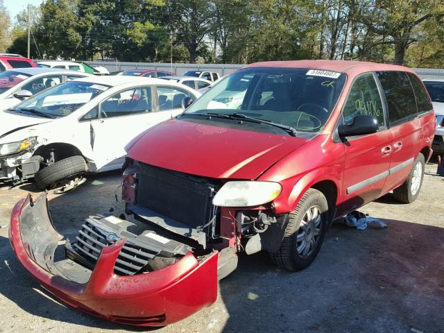 1A4GP45R76B627276 - 2006 CHRYSLER TOWN & COU Qırmızı foto 2
