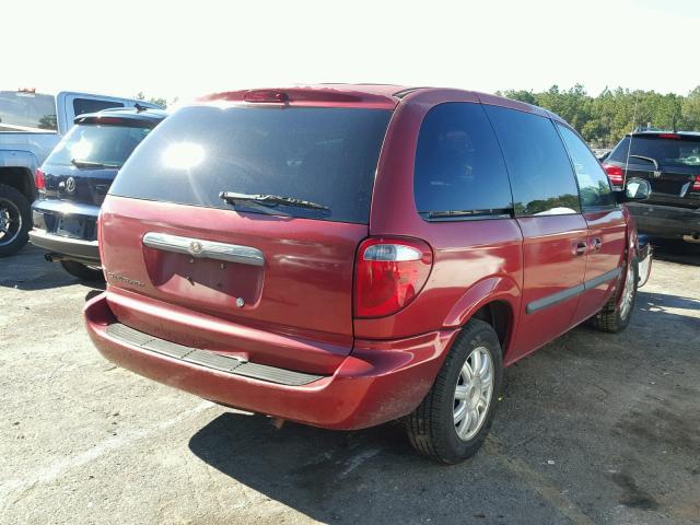 1A4GP45R76B627276 - 2006 CHRYSLER TOWN & COU Qırmızı foto 4