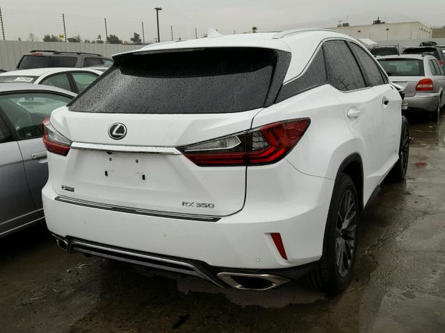 2T2BZMCA0HC085932 - 2017 LEXUS RX 350 WHITE photo 4