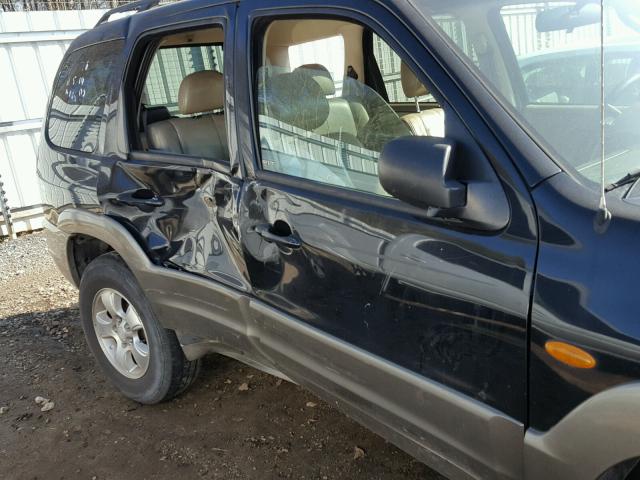 4F2CZ96103KM01936 - 2003 MAZDA TRIBUTE ES BLACK photo 9