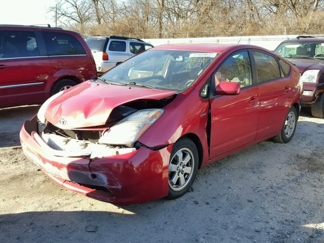 JTDKB20U183346926 - 2008 TOYOTA PRIUS BURGUNDY photo 2