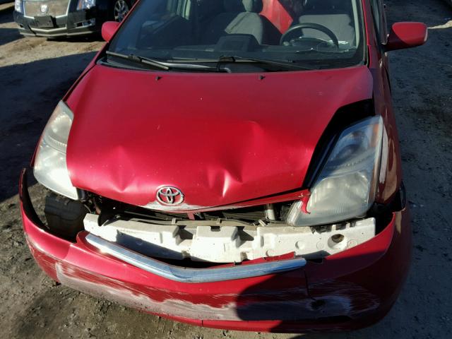 JTDKB20U183346926 - 2008 TOYOTA PRIUS BURGUNDY photo 7