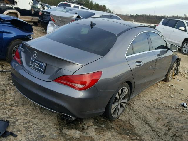 WDDSJ4EB9FN191281 - 2015 MERCEDES-BENZ CLA 250 GRAY photo 4