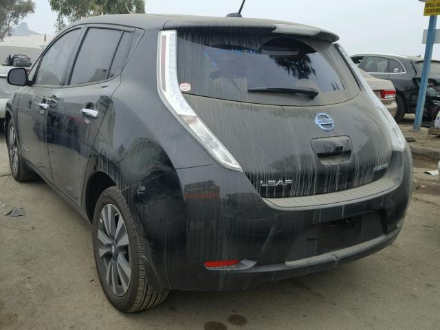 1N4BZ0CP2HC302980 - 2017 NISSAN LEAF S BLACK photo 3