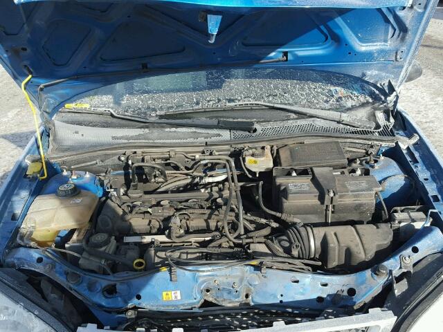 1FAHP34N07W145896 - 2007 FORD FOCUS ZX4 BLUE photo 7