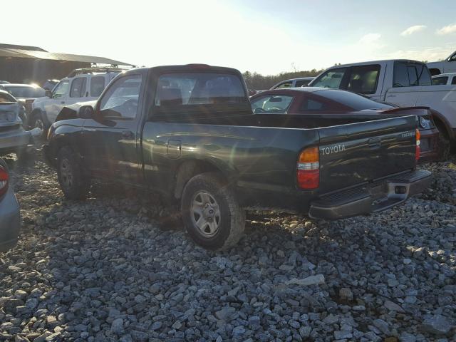 5TENL42N51Z850107 - 2001 TOYOTA TACOMA GREEN photo 3