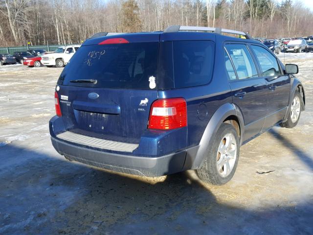 1FMZK05195GA31082 - 2005 FORD FREESTYLE BLUE photo 4