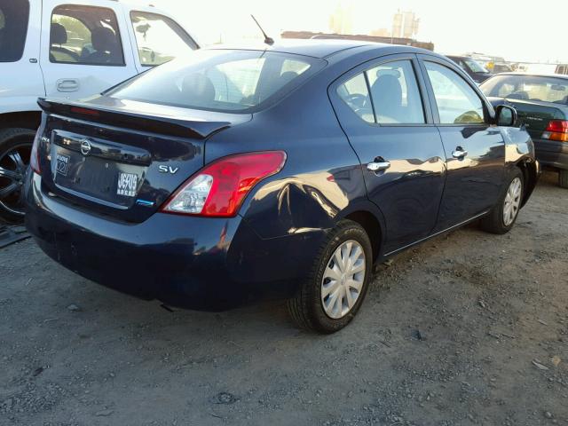 3N1CN7AP5DL881499 - 2013 NISSAN VERSA S BLUE photo 4