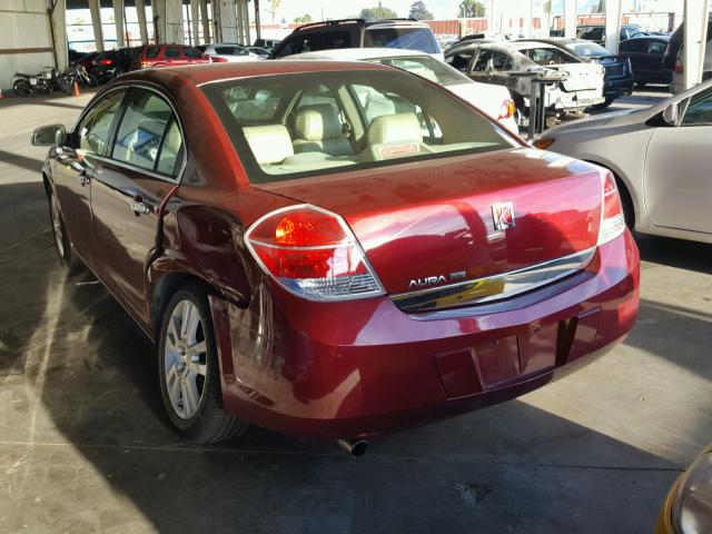 1G8ZV57B09F127560 - 2009 SATURN AURA XR RED photo 3