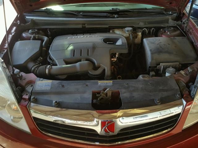 1G8ZV57B09F127560 - 2009 SATURN AURA XR RED photo 7