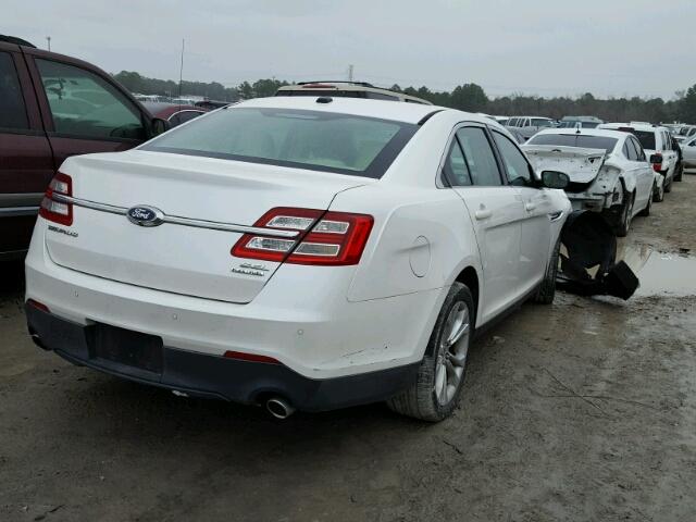 1FAHP2E87DG102701 - 2013 FORD TAURUS SEL WHITE photo 4