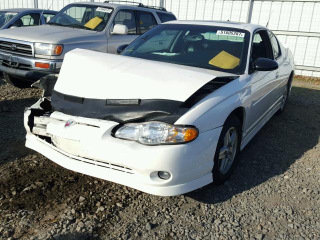 2G1WX15K039454354 - 2003 CHEVROLET MONTE CARL WHITE photo 2